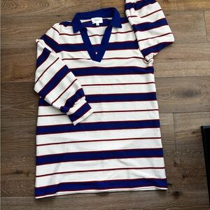 Women’s Tuckernuck Pomander Place plus XXL Striped Mini Dress in Blue and Red